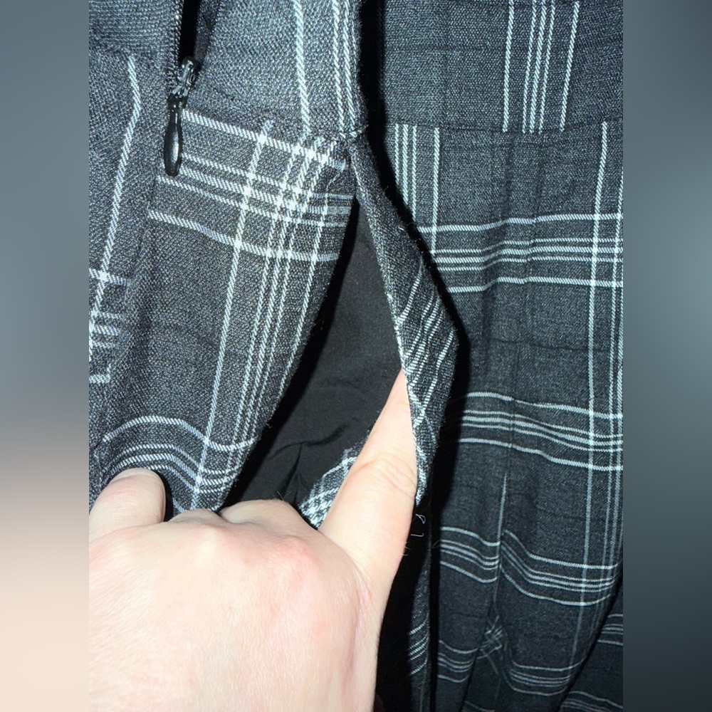 Disturbia Black & Gray Plaid Adjustable Strap Jumpsuit - Picture 8 of 13
